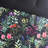 5 Piece Comforter Black Full/queen, Elegant Botanical Pattern, , 2 Decorative Pillows, Matching Shams, , Machine Washable Full/queen Bed , Pieces, With Enticing Print, ,