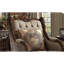 Coussin décoratif de chaise en tissu d'acajou antique