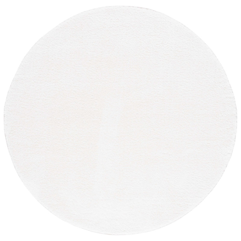 Coucou Tahoe Shag Performance Solid Color Rug, Round 6'7"