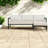 Spacious L-shaped Iron Patio Sofas, Beige Weather-resistant, Ideal For Gardens