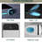 Smart Toilet With Bidet Feature - Auto Open/Close, Foot Sensor, Self-Cleaning Ability, White Open/Close Led Screen, Warm Water,