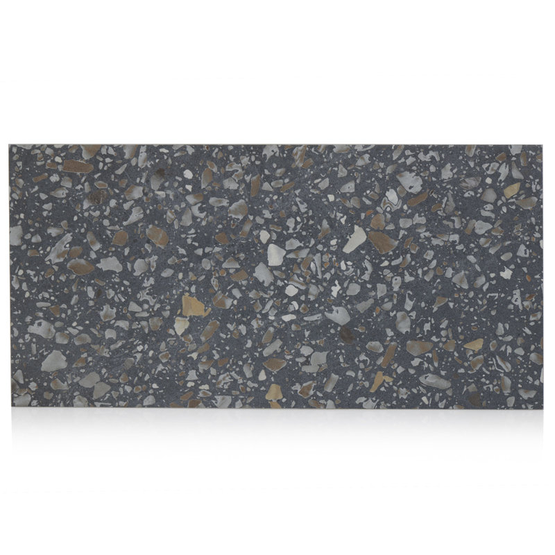 Fragment 12" x 24" Porcelain Wall & Floor Tile, Black