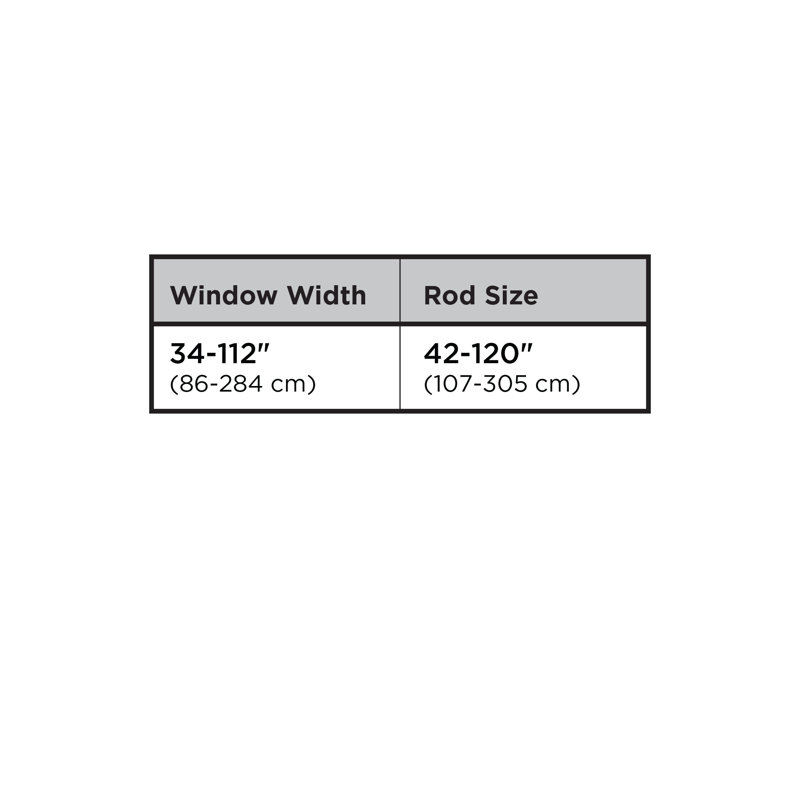 Bronze Adjustable Double Curtain Rod with Finials, 42''-120''