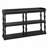 Console Table with 3-Tier Open Storage Spaces And Roman Column Effect Support Legs,Narrow Sofa Entry Table for Living Room, Entryway and Hallway(Black)