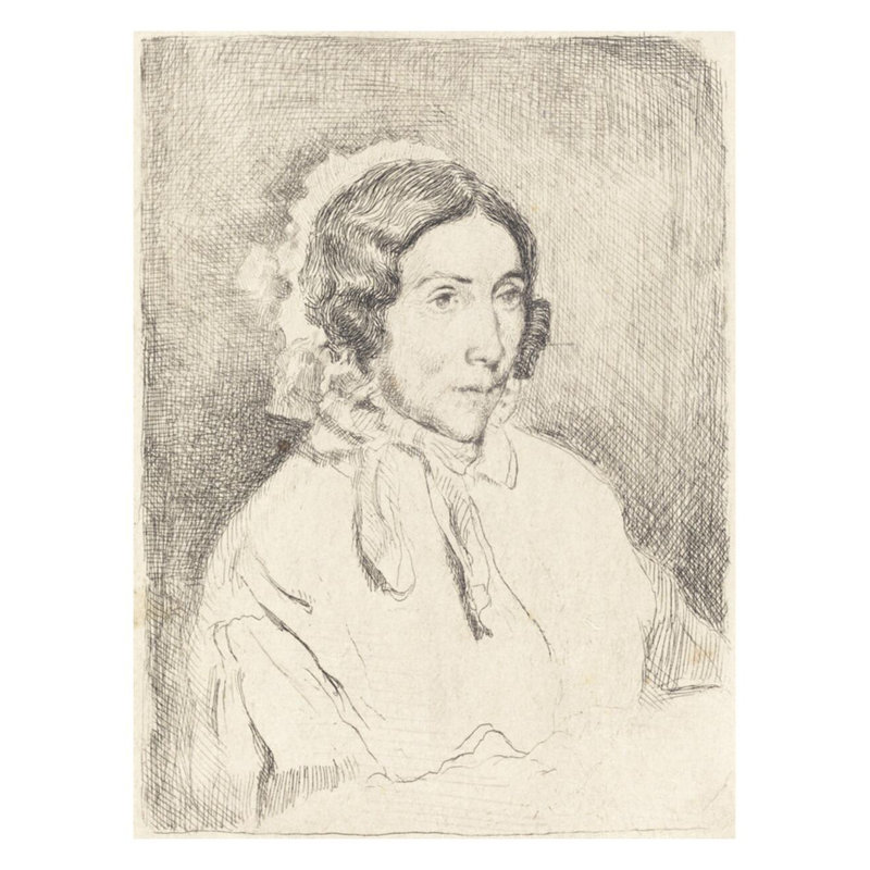 «Woman in a Ruffled Cap» (Dame agée) par Edgar Degas - Impression giclée, H 28 po x l 22 po