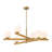 6-Light Glass Globe Wood Accents Modern Tiered Chandelier