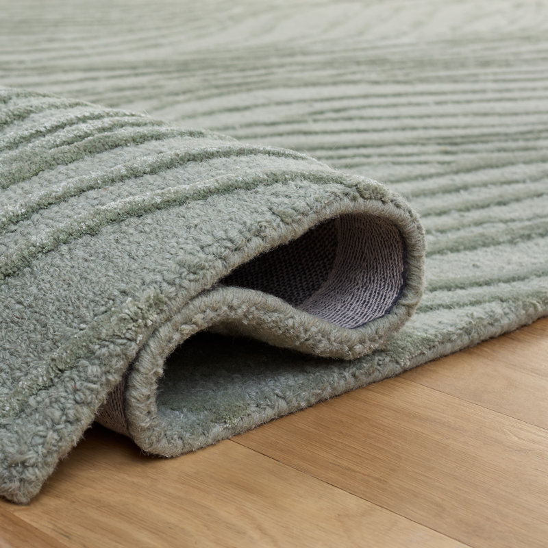 Glamour Hand Tufted Wool; Viscose; Cotton Abstract Indoor Rug, Rectangle 8' x 10'