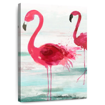 Flamants de la plage