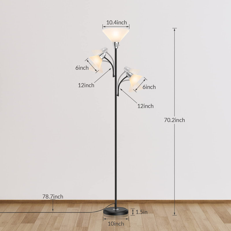 Lampe sur pied 70 po pour salon