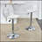 Modern Minimalist Bar Chairs And Bar Stools. Can Rotate 360 ° And Adjust Lifting. PET Backrest And PU Seats. Set Of 2. Suitable For Bars, Restaurants