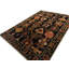 Hand-Knotted High-Quality Black and Black Area Rug