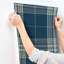 Westley Black Plaid Wallpaper-222011470