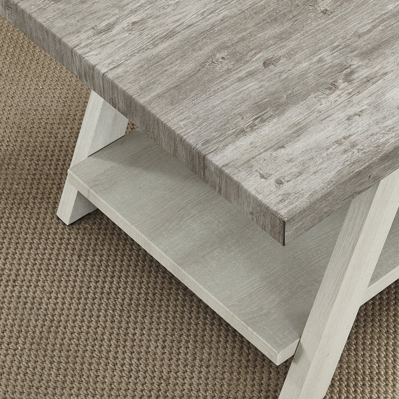 Angeleca End Table, Charcoal/Gray, 22" H x 23.5" W x 14" D