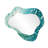 Green Turquoise Boho Feather Wave - Feathers 3D Shapes Irregular Modern Large Wall Mirror-107246184