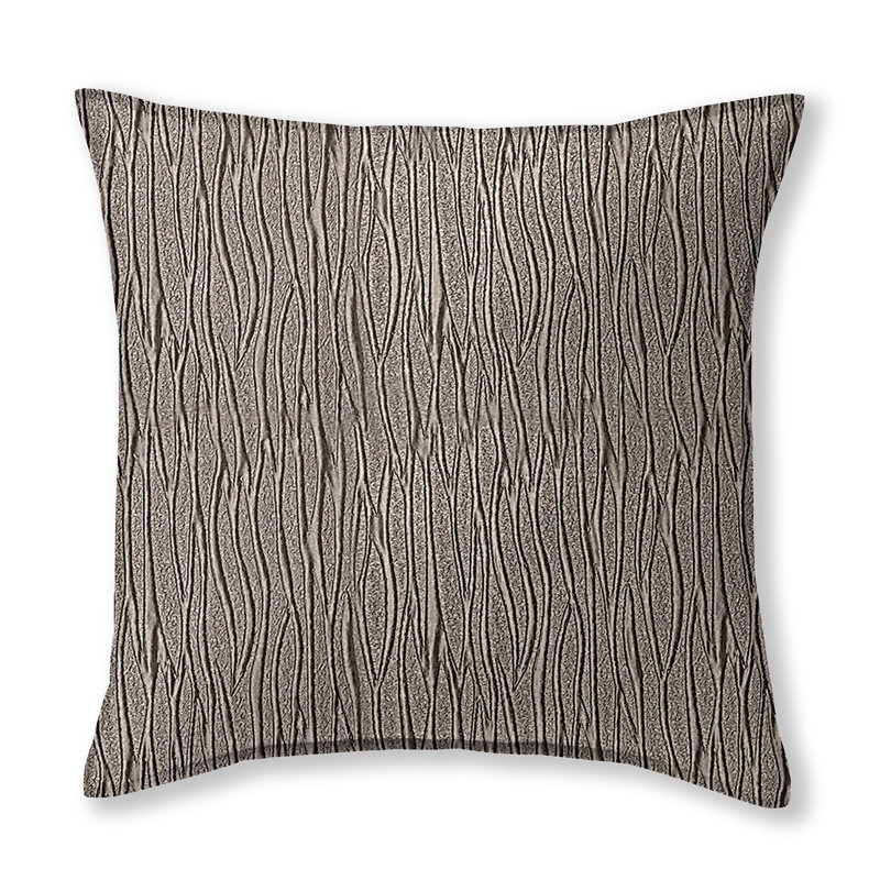 Sylvio Square Pillow Cover & Insert, Chocolate, 20" H x 20" W
