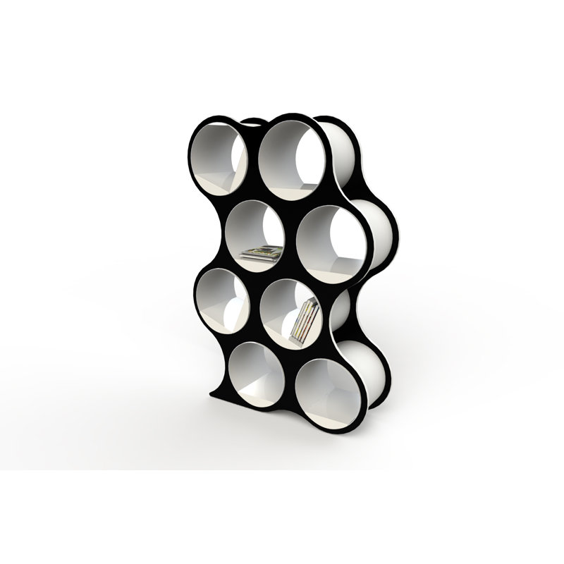 Bibliothèque géométrique BOLLA Pop, 8 tablettes, Noir