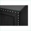 Table de chevet rembourrée en tissu Glam