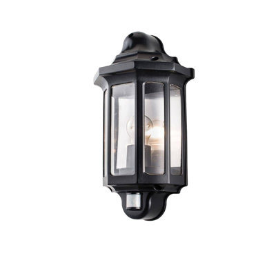 Matte Black 40cm H Outdoor Sconce