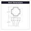 Monarch Collection Knob - 1-1/4" x 1-1/4 " Cabinet Knob - Transitional Hardware for Drawers & Cabinets-87057810