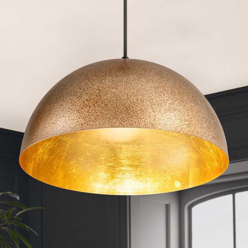 Luminaire suspendu pour îlot de cuisine à 1 lumière à intensité variable Aire, H 88,19 po x l 15 po x P 15 po
