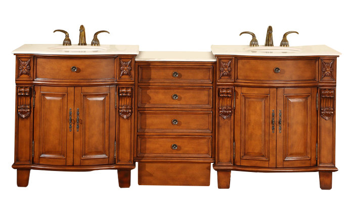 Ensemble de meuble-lavabo double 84 po Toledo