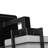 Hampton 1 -Light Classic Dimmable Outdoor Wall Sconce in Matte Black with Forested White Glass Shade
