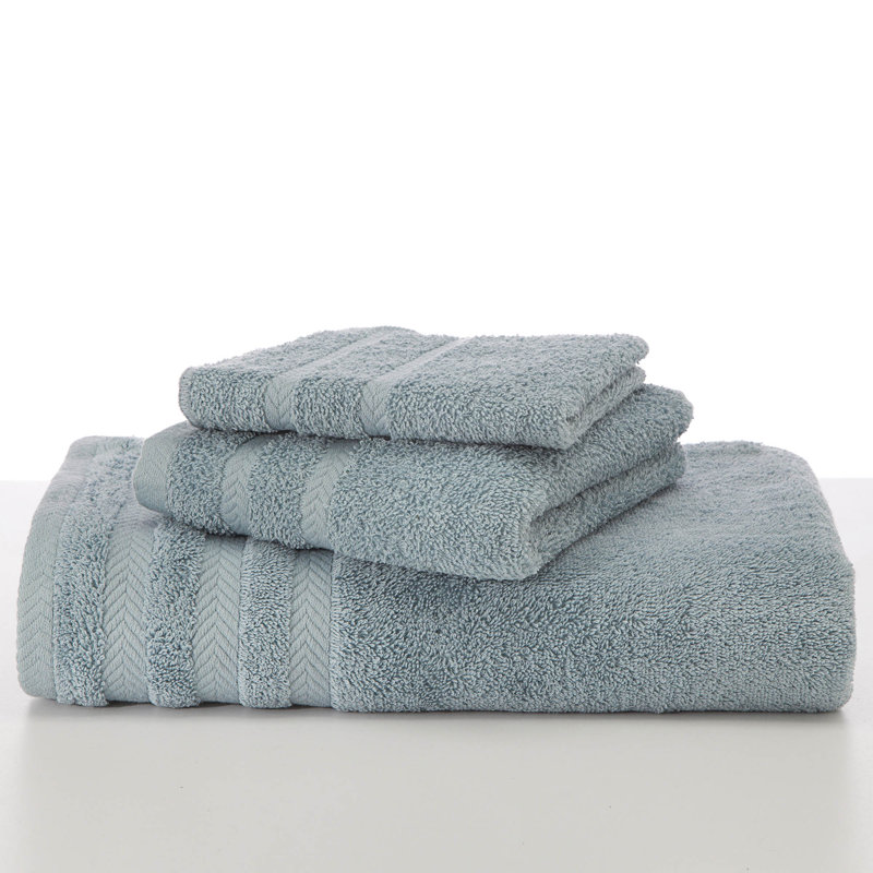 Drap 100% coton de qualité égyptienne Martex, Bleu minéral