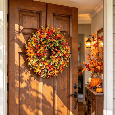 17.72 " Handmade Eucalyptus Plastic Wreath