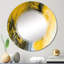 Miroir mural noir, blanc et jaune-835493167