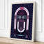 Neon Jukebox Retro - Wrapped Canvas-1356151738-1356151743