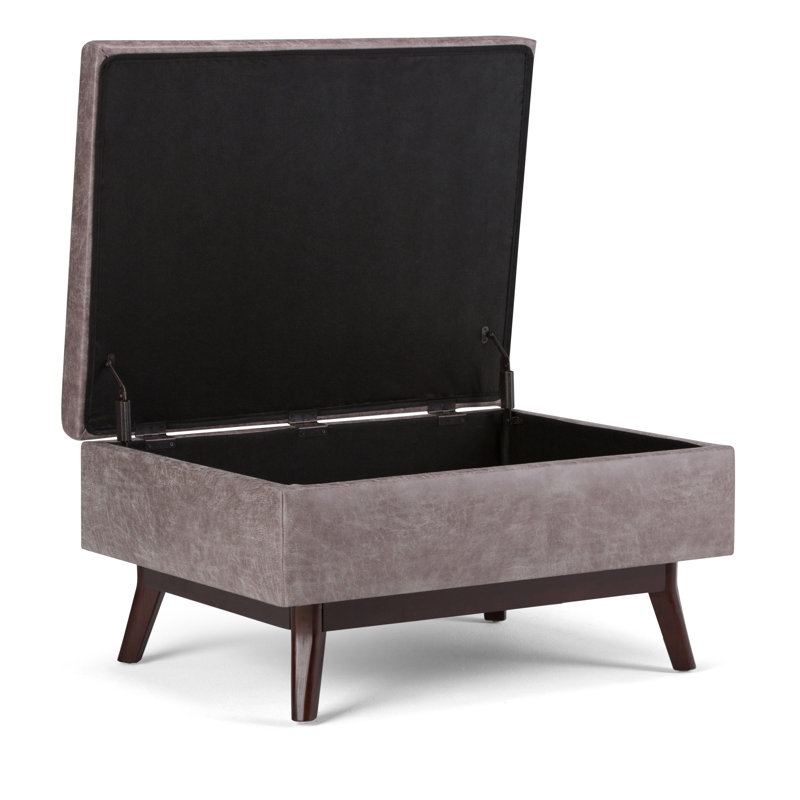 Repose-pieds Owg, Similicuir gris taupe vieillie