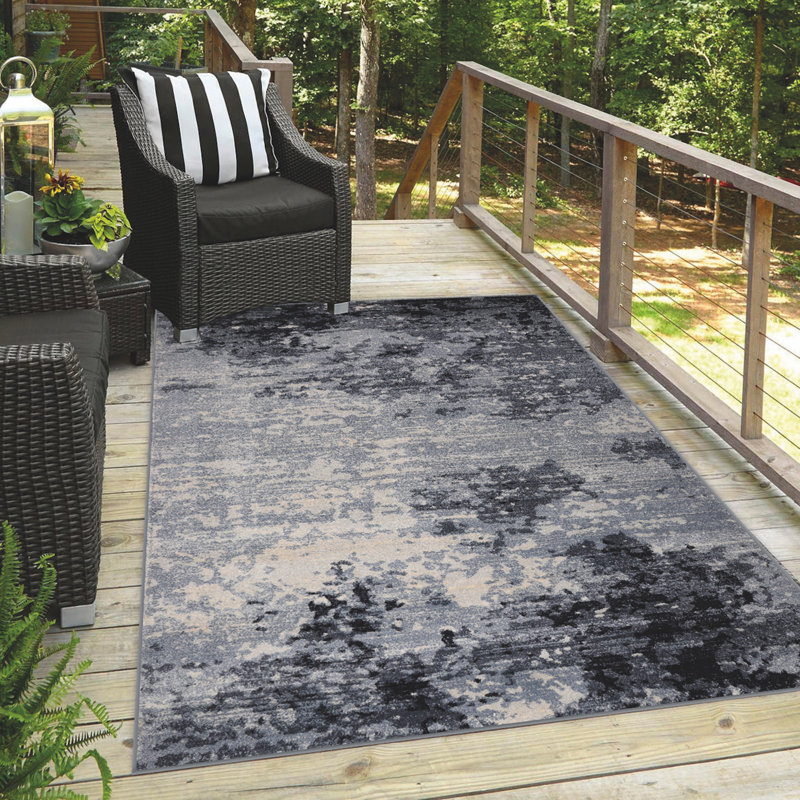 Abstract Indoor Rug, Rectangle 8' x 10'