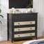 Buffet avec 4 tiroirs, console moderne en bois pour la cuisine, le salon et le couloir-914408841