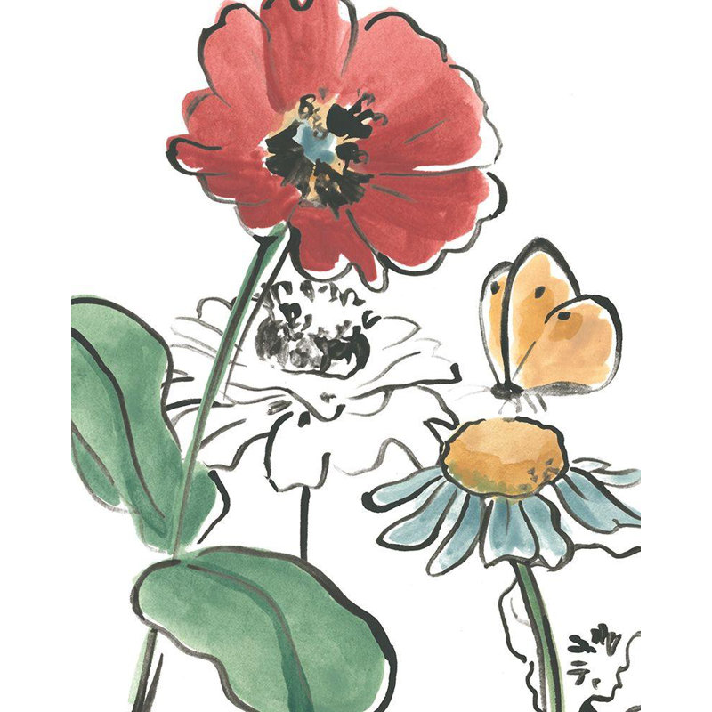 «Bungalow Rose Vess, June» par Erica Gallery, art boho sur toile, H 24 po x l 20 po