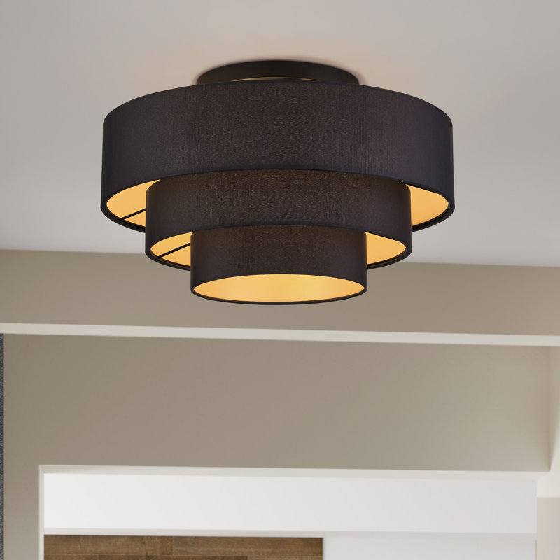 Très grand luminaire semi-encastré 4 lumières Holleneck