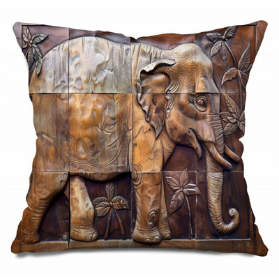  Coussin en coton réversible