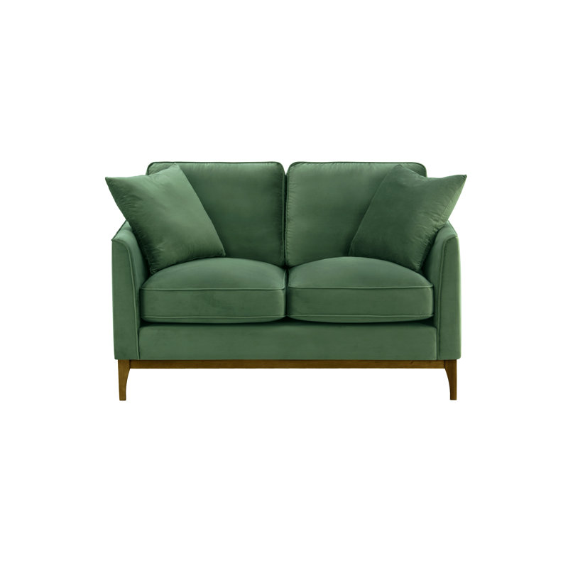 Jaaron Loveseat, 2, Dark Oak, Green