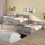 Lit simple superposé simple avec échelle, lit superposé en bois massif avec garde-corps de sécurité, mobilier de chambre peu encombrant-1309555498