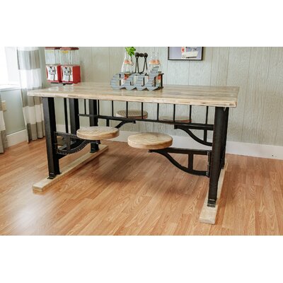 Industrial 72"" Wide Dining Table -  Napa East Collection, 1153
