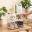 Organisateur de cosmétiques, support de bureau, porte-gobelet, boîte de rangement et 2 tiroirs-129879610