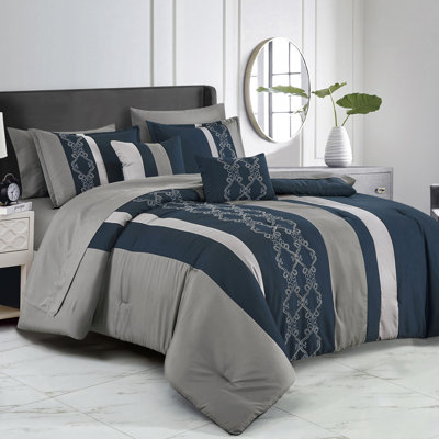 Qadesh Luxury 9 Piece Complete Bed In Bag Set