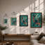 Tropical Garden Pattern Botanical - Framed Print-639582768-639582771