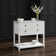 Jamillah 36'' Wide Rolling Kitchen Island with Faux Marble Top