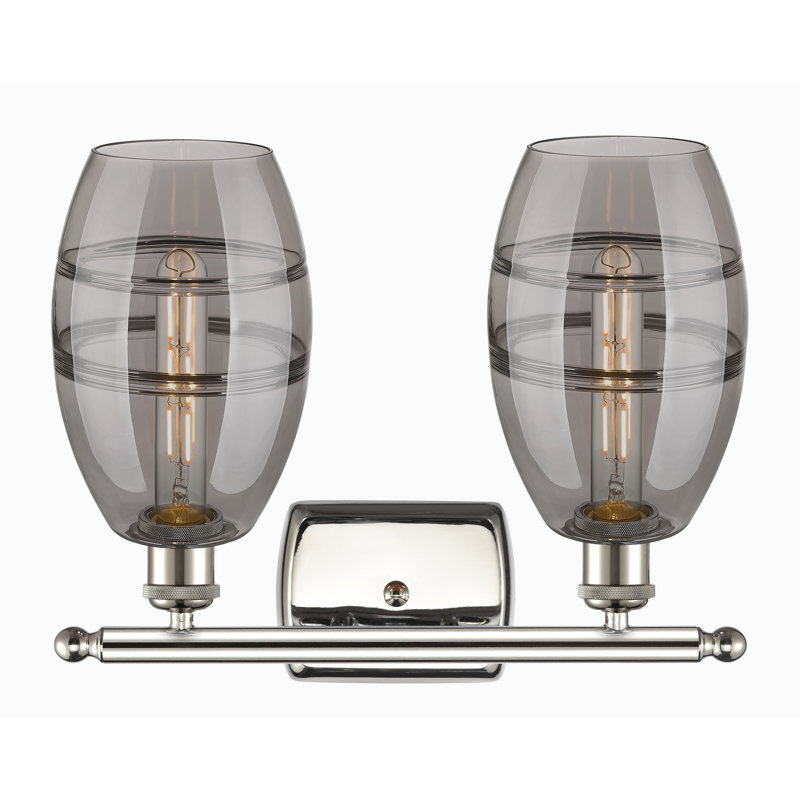 Bettylou 2 - Light Dimmable Vanity Light, Light Smoke, Polished Nickel
