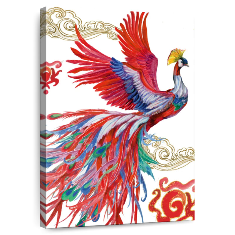 Brampt Colorful Bird Phoenix, 36" H x 24" W