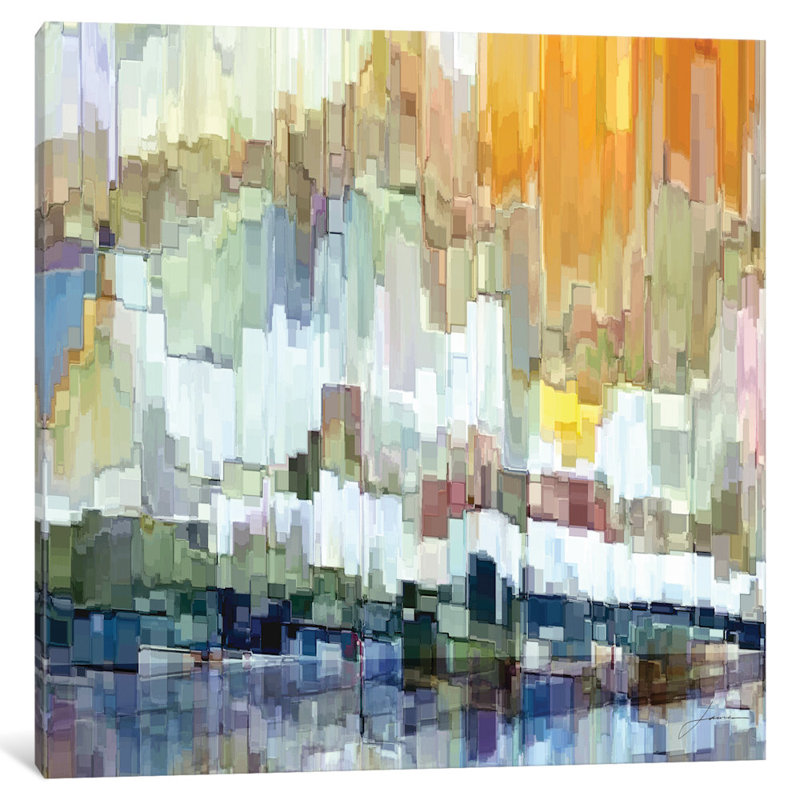 « glacier bay ii », reproduction d’art sur toile, H 26 po x l 26 po x P 1,5 po