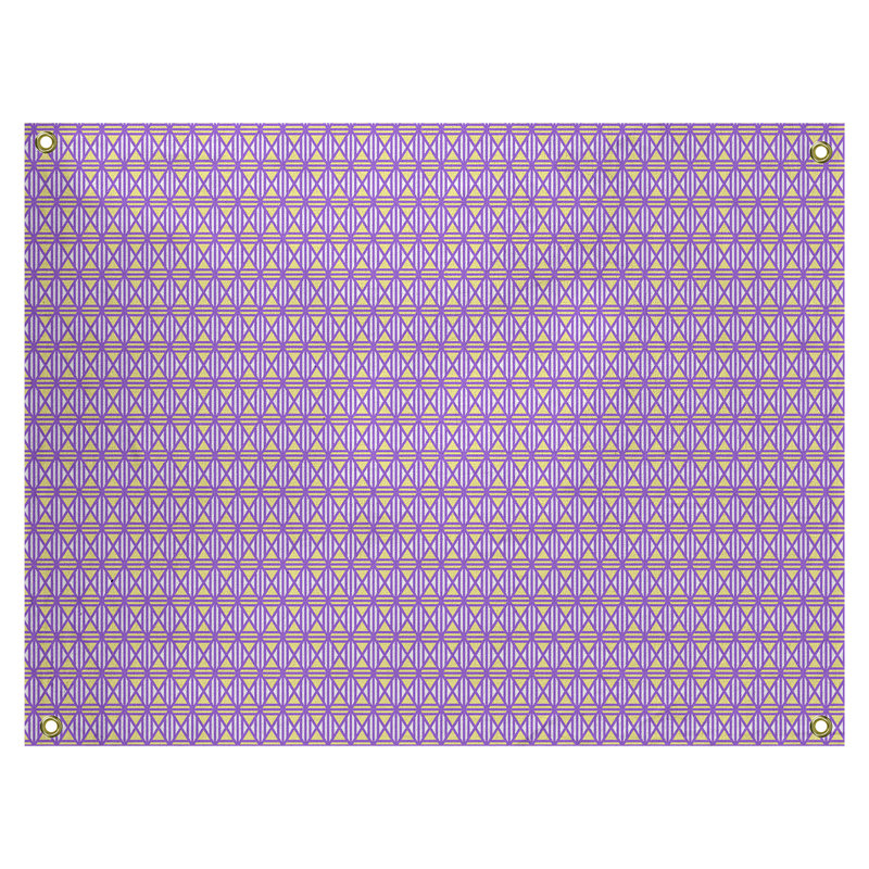 Tapisserie «Avicia Lined Diamonds» par Katelyn Elizabeth, H 27,5 po x l 37,5 po, Intérieur / extérieur