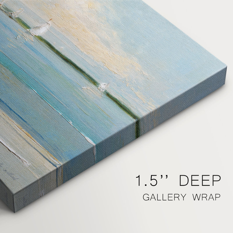 Windy Regatta- Gallery Wrapped Canvas -Ready to Hang, 12" H x 30" W