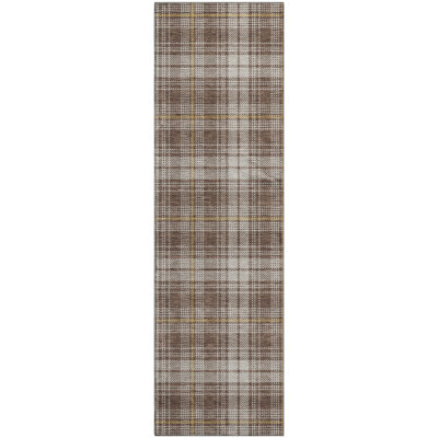 Premium Machine Washable Natoma AMF993 Plaid Rug