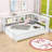 Full Metal Daybed with Storage Space and USB Ports-105503626